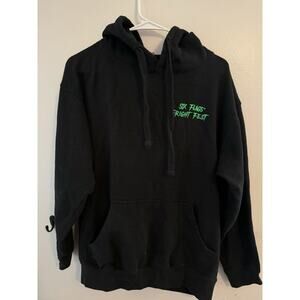 Six Flags Fright Fest Hoodie Large Black Horror Clown Graphic Pullover